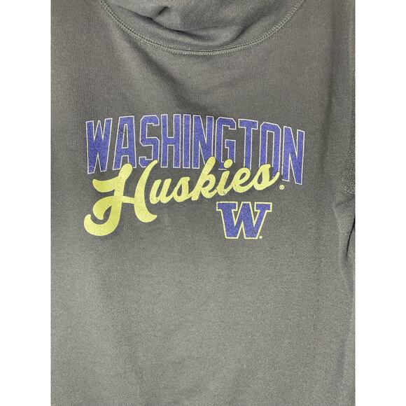 UW University of Washington Huskies Blue 84 Sweatshirt Cowl Neck Sz Medium Gray - Picture 3 of 5